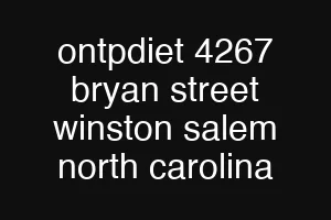 ontpdiet 4267 bryan street winston salem north carolina