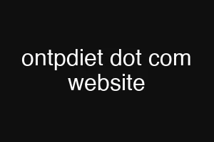 ontpdiet dot com website