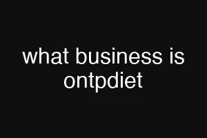 what business is ontpdiet